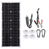 Image of 30W 100W 18V Semi-flexible Solar Panel Outdoor Solar Charging Panel USB Phone Charger Shopping111