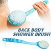 Image of Long Handle Bath Body Brush Soft Back Shower Exfoliating Skin Scrubber Massager Shopping