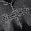 Image of Inkjet Gradient Letter Hooded Jacket Men Shopping