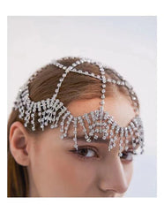 Artificial Rhinestone Tassels With A Cool And Trendy Headwear