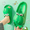 Image of Kids Dinosaur Slippers Wholesale Summer Cartoon Parent Child Outdoor Home EVA Sandals Women Men Kids Cute Slippers Baby Shoes Shopping