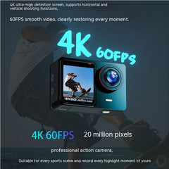 Waterproof 30 M True 4K Riding Camera Anti-shake Wide Angle HD Action Camera Shopping