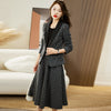 Image of Autumn And Winter Plaid Woolen Classic Style Suit Women Shopping