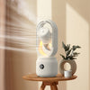 Image of Summer Water Cooled Spray Mist Electric Fan USB Rechargeable Portable Wireless Air Humidifier Bladeless Ventilator Table Fan Shopping