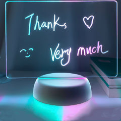 3D Light Acrylic Panel Handwritten Message Board Shopping