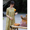 Image of New Cotton Linen High-woven Ramie Floral Dress Women's Literary And Artistic Self-cultivation Shopping