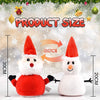 Image of Santa Plush Snowman Plush Toy Reversible Christmas Santa Claus Double Side Stuffed Plushie Soft Doll New Year Birthday Gift for Kids Amazon Platform Banned Shopping