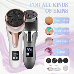 LCD Digital Display Electric Vacuum Cleaner Foot Scrubber Exfoliating Pedicure Beauty Supplies Gadgets Shopping