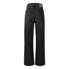 Washed And Worn Loose Jeans For Men