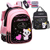 Image of Kids School Cute Cat Print Backpack Shopping