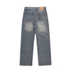 Image of Straight-leg Denim Men's Casual Trousers Shopping