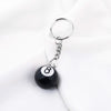 Image of Pure Black No. 8 Billiards Keychain Shopping