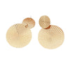 Image of Fashion Exaggerated Design Metal Geometry Retro Round Temperament Earrings Shopping