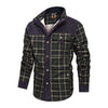 Image of Thickened Shirt Jacket With Classic Plaid Fuzzy Fleece Lining Inside Design Shopping