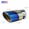 Image of Car Exhaust Pipe Tip Rear Tail Throat Muffler Stainless Steel Round Accessories Shopping