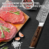 Image of Japanese Vanadium Steel Chef Knife, 7.8 INCH Sharp Kitchen Knives With Laser Pattern And Rosewood Handle Shopping