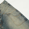 Image of Washed Denim Trousers Men's Casual Shopping