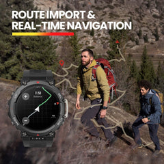 Image of Amazfit T Rex 2 Smartwatch T Rex 2 Dual Band Route Import 150 Built In Sports Modes Smart Watch