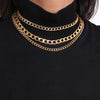 Image of European And American Hip Hop Ins Geometric Retro Necklace Simple Chain Multi-layer Tassel Necklace Shopping