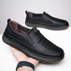 Image of Men's Leather Shoes Breathable Beef Tendon Soft Bottom Everyday Joker Casual Shoes Shopping