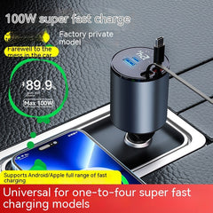 Fashion Simple 100W Car Phone Charger Shopping111