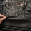 Image of Genuine Leather Jacket Men's Top Layer Cowhide Frayed Jacket Shopping