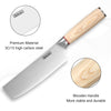 Image of Vegetable Cleaver - Japanese Cleaver 6.5 Inch Chopping Knife High Carbon Stainless Steel Knives With Wooden Handle 6.5 Inch Cleaver Knife Shopping