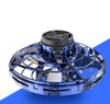 Image of Mini Fingertip Gyro Interactive Decompression Toy Drone LED UFO Type Flying Helicopter Spinner Toy Kids Shopping