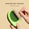 Image of Creative Cat Grooming Comb Portable Massage Brush One-Button Remove Floating Hair Scraper Cats Dogs Pet Self Cleaning Tool Accessories Shopping