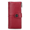 Image of Long Buckle Cowhide Wallet Shopping