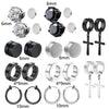 Image of Stainless Steel Studs No Pierced Earring Ear Clip Magnet Cross Suit Shopping