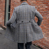 Image of Retro High-quality Wool Plaid Polo Coat Shopping