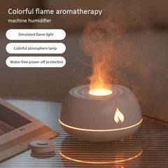 Flame Humidifier Aromatherapy Diffuser 7 Colors Light Home Air Humidifier 130ML USB Room Fragrance Essential Oil Diffuser Shopping