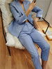 Image of Three-piece Suit Waistcoat Straight-leg Pants Ladies Shopping