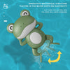 Image of Little Frog Bath Toy, Baby Bathroom, Wind-Up Wind-Up Floating Toy Shopping