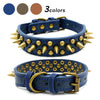 Image of Retro Studded Spiked Rivet Large Dog Pet Leather Collar Pit Bull S-XL Shopping