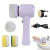 Image of Electric Cleaning Brush 4 In 1 Spinning Scrubber Handheld Electric Cordless Cleaning Brush Portable Shopping