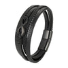 Image of Digital 8 Multi-layer Leather Bracelet Men's Bracelet Leather Rope Shopping