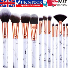 Makeup Brushes  Professional 12Pcs Marble Make Up Brushes Set Shopping111