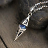 Image of Inlaid Zircon Diamond Pendant Vintage Necklace Shopping