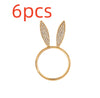 Image of Fashion Alloy Rabbit Head Ring Shopping