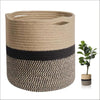 Image of Cotton Rope Storage Basket Hamper Large Basket Wicker Laundry Baskets Laundry Woven Basket Woven Storage Basket Cotton Woven Toy Basket Desktop Picnic Basket Office Shopping