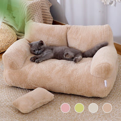 Luxury Cat Bed Sofa Winter Warm Cat Nest Pet Bed For Small Medium Dogs Cats Comfortable Plush Puppy Bed Pet Supplies Shopping