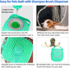 Image of Pet Dog Shampoo Massager Brush Cat Massage Comb Grooming Scrubber Shower Brush For Bathing Short Hair Soft Silicone Brushes Shopping