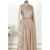 Image of Champagne Muslim Evening Dress Formal Party Shopping