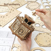 Image of Robotime Rokr DIY Mechanical Music Box Kit 3D Wooden Puzzle Box For Adults Self-Assembly Building Project - Secret Garden Shopping