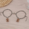 Image of Heart-shape Lock Suction Couple Combination Bracelet Shopping