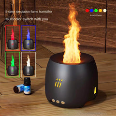 Flame Aroma Diffuser Air Humidifier Ultrasonic Cool Mist Maker Fogger Led Essential Oil Flame Lamp Difusor Shopping