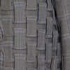 Image of Personalized Grey Plaid Jacket With Heavy Pleating Shopping