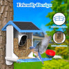 Image of Smart Bird Feeder With Camera,Solar-Powered WiFi 4MP Live Camera,AI Identify Bird Species Auto Capture Garden Bird Watching&Motion Detection,Ideal Gift For Bird Lovers,Blue Shopping